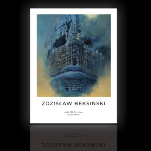 Zdzisław Beksiński, obraz AA80 na blasze, 40×30 cm - obrazek 3