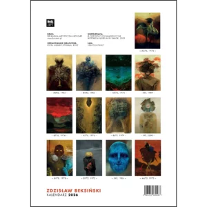 Kalendarz Beksiński 2026 A3 wzór 8 - obrazek 2