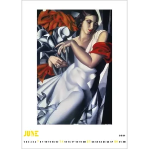 Kalendarz Tamara de Lempicka 2026 A3 wzór 1 - obrazek 8