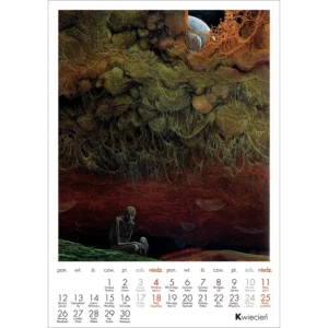Kalendarz Beksiński 2027 A3 wzór 1 - obrazek 6