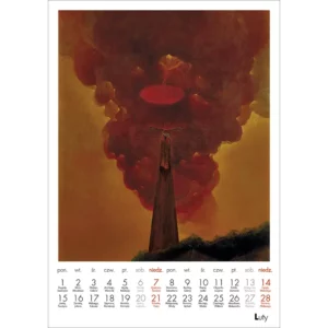 Kalendarz Beksiński 2027 A3 wzór 1 - obrazek 4