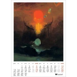 Kalendarz Beksiński 2027 A3 wzór 1 - obrazek 11