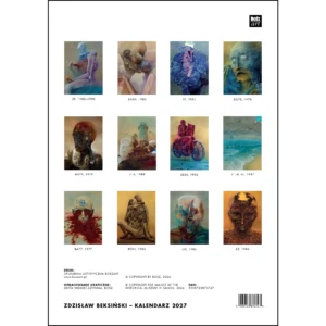 Kalendarz Beksiński 2027 A3 wzór 10 - obrazek 2