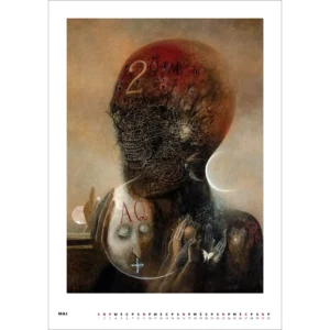 Kalendarz Beksiński 2027 A3 wzór 10 - obrazek 7