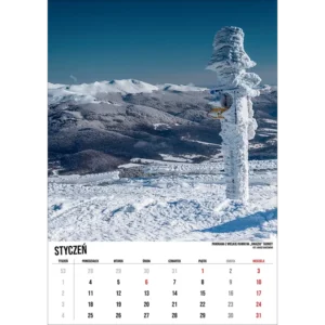 Kalendarz Bieszczady 2027 A3 - obrazek 3