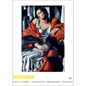 Kalendarz Tamara de Lempicka 2027 A3 wzór 1 - obrazek 14