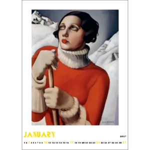 Kalendarz Tamara de Lempicka 2027 A3 wzór 1 - obrazek 3